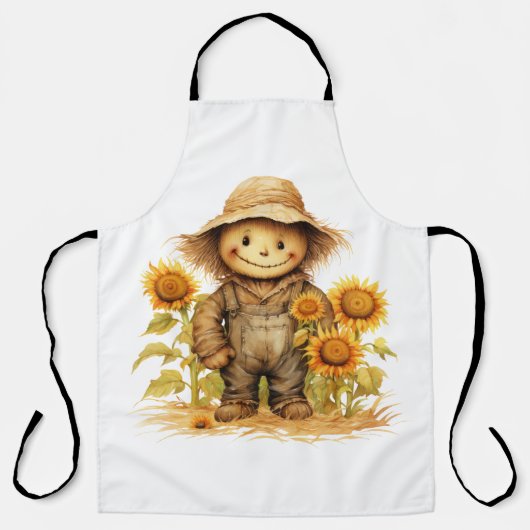 Tablier Chute Scarecrow et Tournesols (Recto)