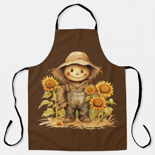 Tablier Chute Scarecrow et Tournesols (Recto)