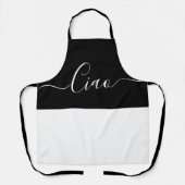 Tablier Ciao - noir&blanc (Recto)
