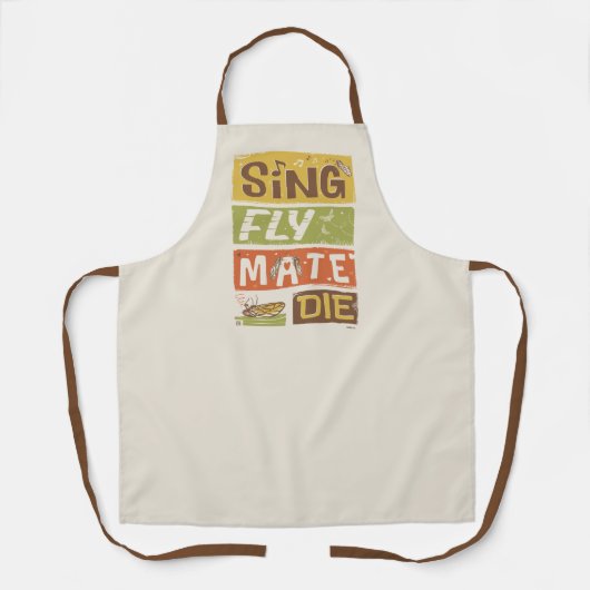 Tablier Cicada Sing Fly Mate Die (Recto)