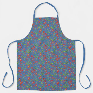 Tablier Ciel Bleu | Grandes Marguerites Aquarelles Danseus