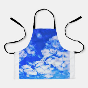 Tablier Ciel bleu nuages