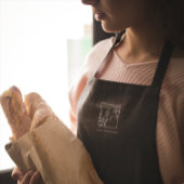 Tablier Cimier botanique | Monogramme intemporel