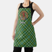 Tablier Cimier de coq Clan Currie sur Tartan (Insitu)