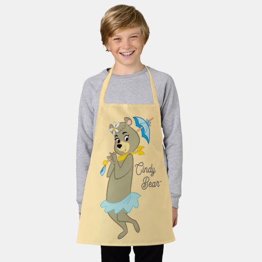 Tablier Cindy Bear tenant le parasol (Porté)