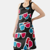 Tablier Cinéma, lunettes 3d motif, sans soudure. (Insitu)