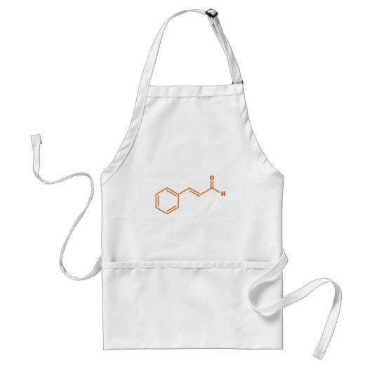 Tablier Cinnamon Cinnamaldéhyde Formule chimique moléculai (Devant)