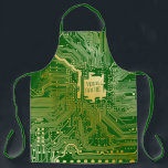 Tablier Circuit Monogramme Motherboard Electronics Chip Te<br><div class="desc">Créez votre propre carte de circuit monogrammed personnalisée. Remplacez l'exemple de texte par le vôtre pour un cadeau unique. Fait un cadeau merveilleux pour toute personne qui a un travail lié à la technologie ou qui aime bricoler avec des ordinateurs,  de l'électronique,  des appareils électriques et d'autres passe-temps connexes.</div>