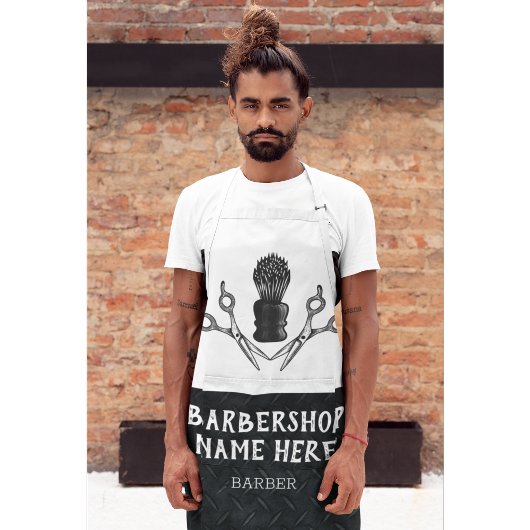 Tablier Ciseaux de barbier modernes robustes et tendance B