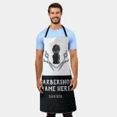 Tablier Ciseaux de barbier modernes robustes et tendance B (Porté)