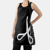 Tablier Ciseaux modernes Stylo cheveux noir (Insitu)