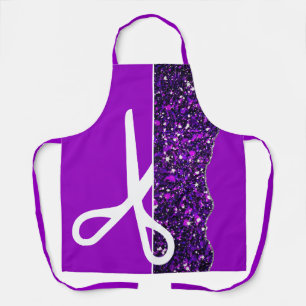Tablier Ciseaux modernes Stylo cheveux violet