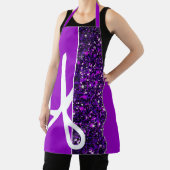 Tablier Ciseaux modernes Stylo cheveux violet (Insitu)