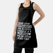 Tablier Citation de grand-mère et petite-fille (Insitu)