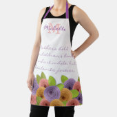 Tablier Citation de la Journée des mères florales modernes (Insitu)