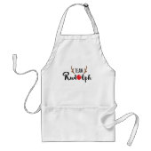 Tablier Citation de Noël de Rudolph (Devant)