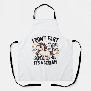 Tablier Citation de pet de licorne drôle Vintage Licorne A