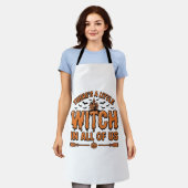 Tablier Citation de sorcière d'Halloween Design vectoriel (Porté)