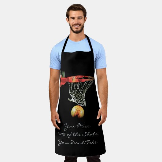 Tablier Citation de sport Motivation Basket (Porté)