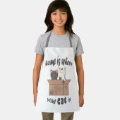 Tablier Citation drôle Accueil est où est votre chat (Insitu)