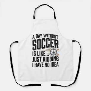Tablier Citation drôle de jour de foot Design de T-shirt v
