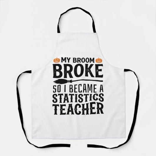 Tablier Citation drôle de professeur de statistiques pour (Recto)