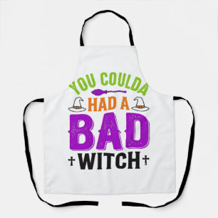 Tablier Citation drôle de sorcière méchante Halloween Desi
