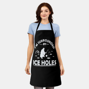 Tablier Citation drôle sur la pêche sur glace