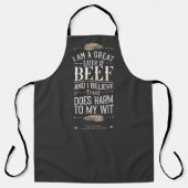 Tablier Citation Mens Funky Moderne BBQ Beef (Recto)