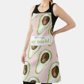 Tablier Citation Moderne Pastel Rose Et Vert Avocado Amusa (Insitu)