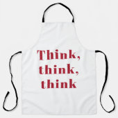 Tablier Citation Positive Rouge Réfléchir Réfléchir Réfléc (Recto)
