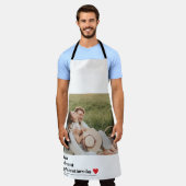 Tablier Citation romantique branchée | Valentines (Porté)