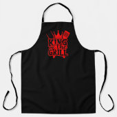 Tablier Citation Rouge/Noir Du Barbecue King Of The Grill (Recto)