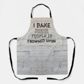 Tablier Citation Rustique Funny Baking Apron (Recto)