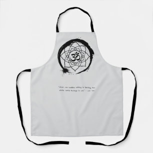 Tablier Citation zen : Sagesse et Sac fourre-tout de médit