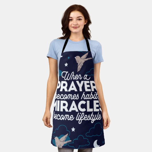 Tablier Citations de prière et de miracles (Porté)