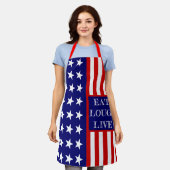 Tablier Citations Personnalisées, Nom Personnalisé Drapeau (Porté)