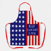 Tablier Citations Personnalisées, Nom Personnalisé Drapeau (Recto)