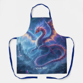 Tablier Cité fantastique du dragon bleu mignon (Recto)