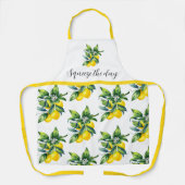 Tablier Citron Aquarelle Jaune Citron (Recto)