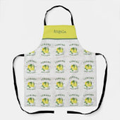 Tablier Citron aquarelle rustique – Citron esthétique vint (Recto)