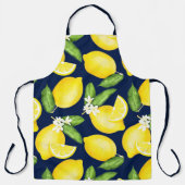 Tablier Citron bleu marine Apron (Recto)