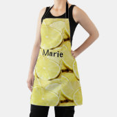 Tablier Citron vert jaune simple ajouter un nom minimal pe (Insitu)