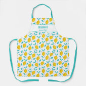 Tablier Citrons à main mignonne Nom personnalisé Texte (Recto)