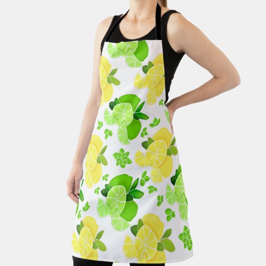 Tablier Citrons citron vert| citron lime tranches soleil c (Insitu)