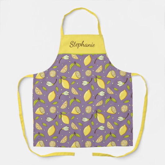 Tablier citrons et fleurs (Recto)