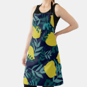 Tablier Citrons et motifs feuille (Insitu)