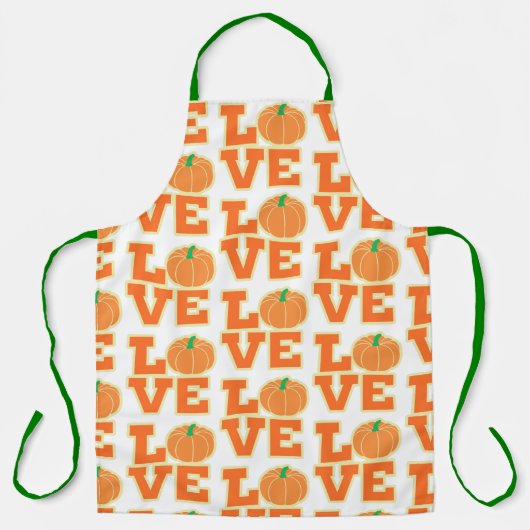 TABLIER CITROUILLE AMOUR (Recto)