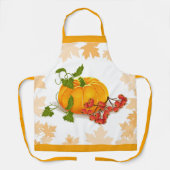 Tablier Citrouille, baies, feuilles, chute de la frontière (Recto)