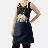 Tablier Citrouille d'action de grâces bleu (Insitu)